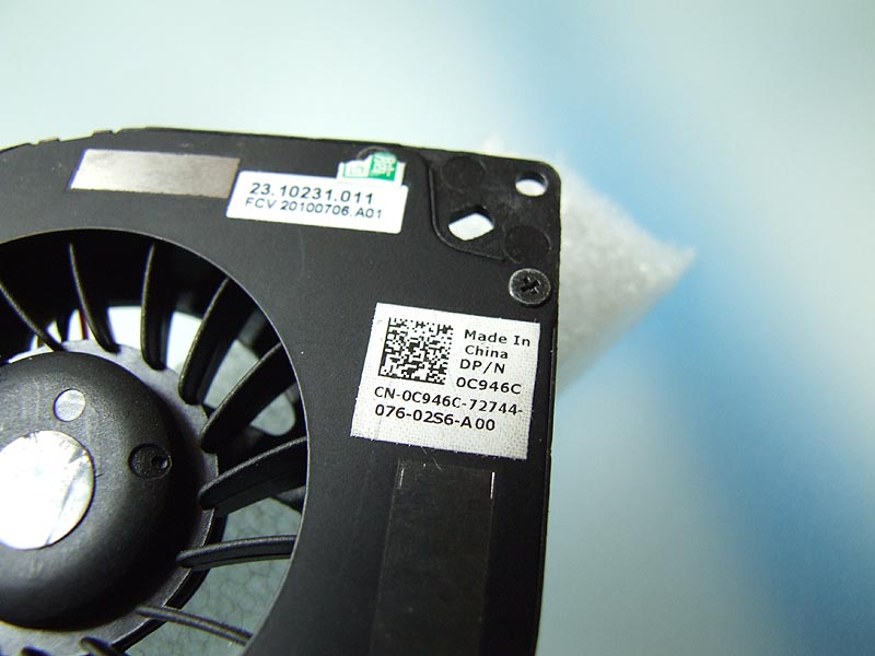 C946C DELL Latitude E5400 E5500 notebook ventilátor (CPU fan)