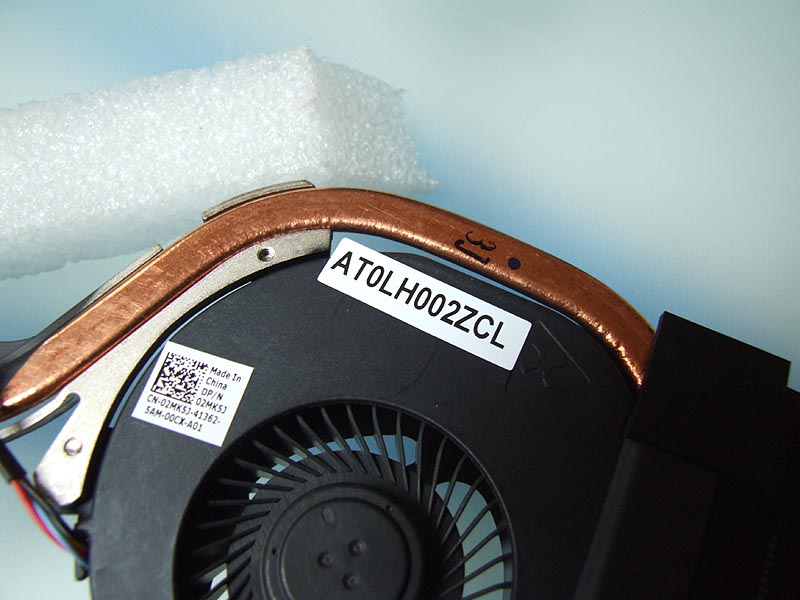 DELL Latitude E6530 notebook ventilátor chladič (CPU fan, heatsink)