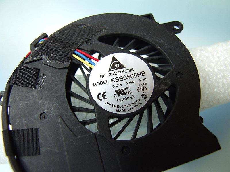 HP EliteBook 2540 2540p notebook ventilátor (CPU fan)