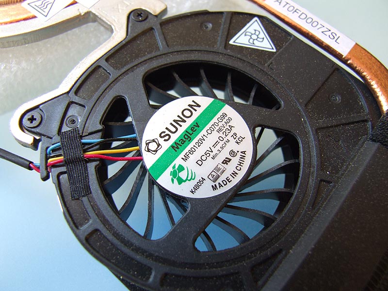 DELL Latitude E6420 notebook ventilátor chladič (CPU fan, heatsink)