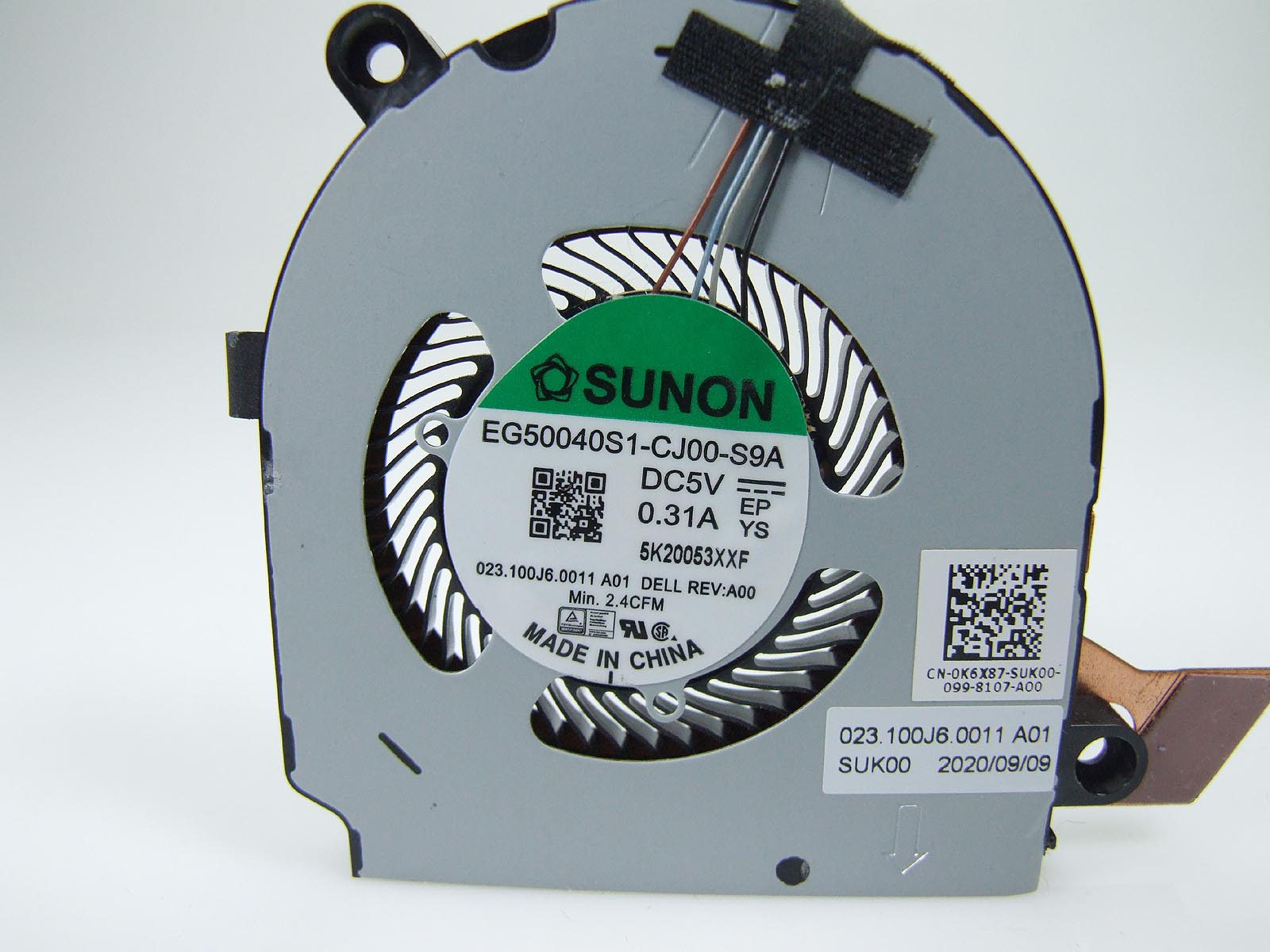 DELL Latitude 5310 notebook ventilátor (CPU fan)