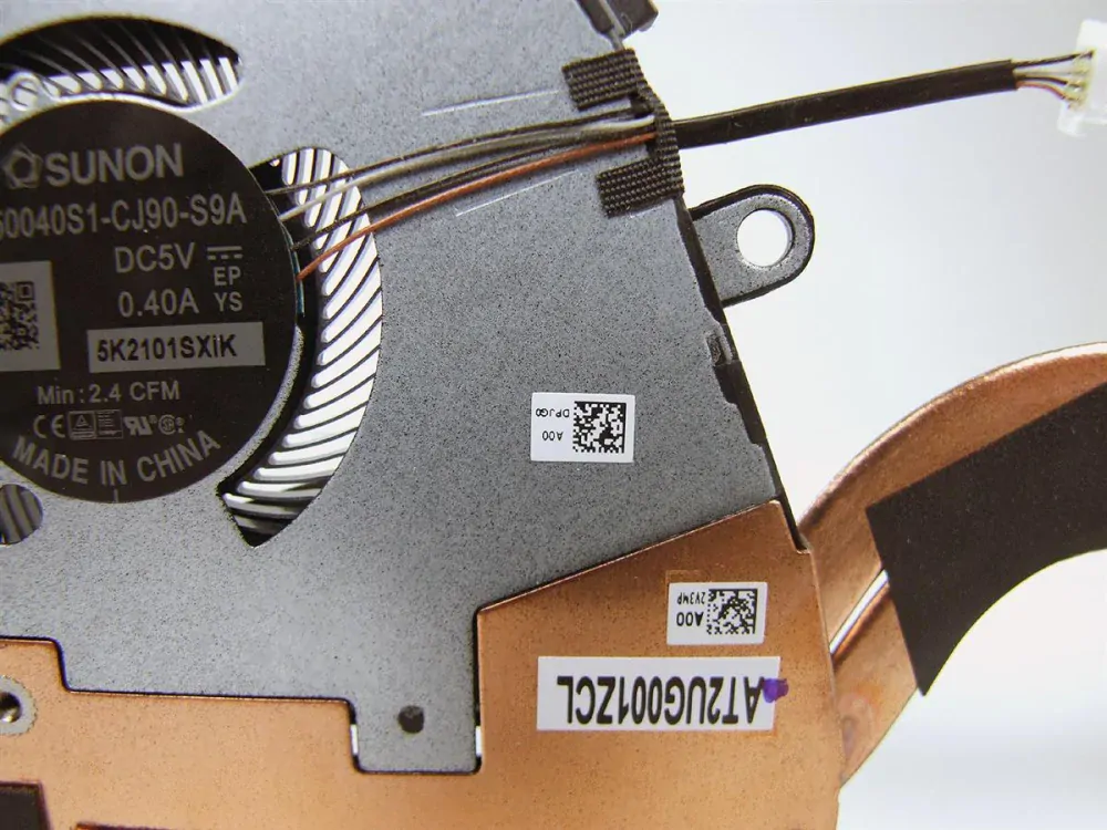 DELL Latitude 7410 notebook ventilátor chladič (CPU fan, heatsink)