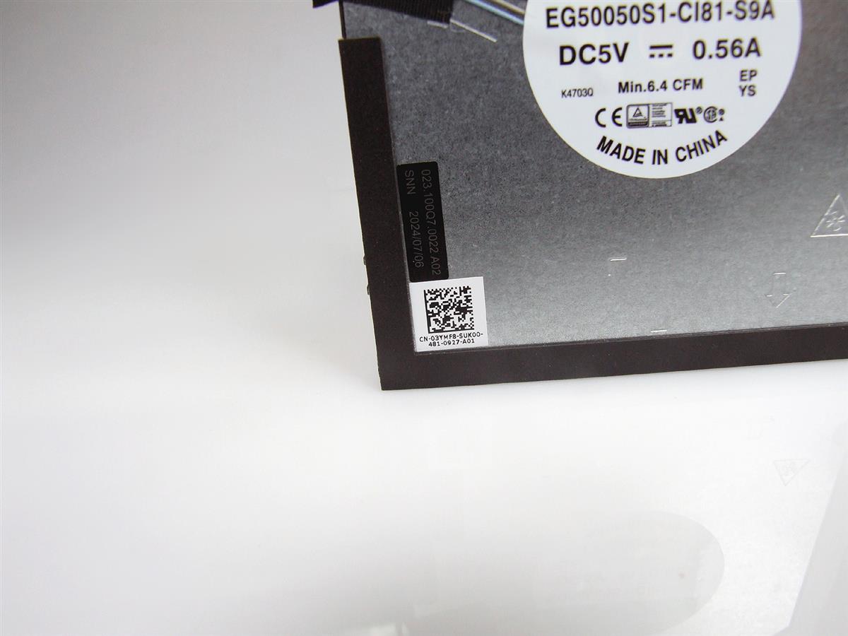 DELL Precision 3570 M3570 notebook ventilátor (CPU fan)