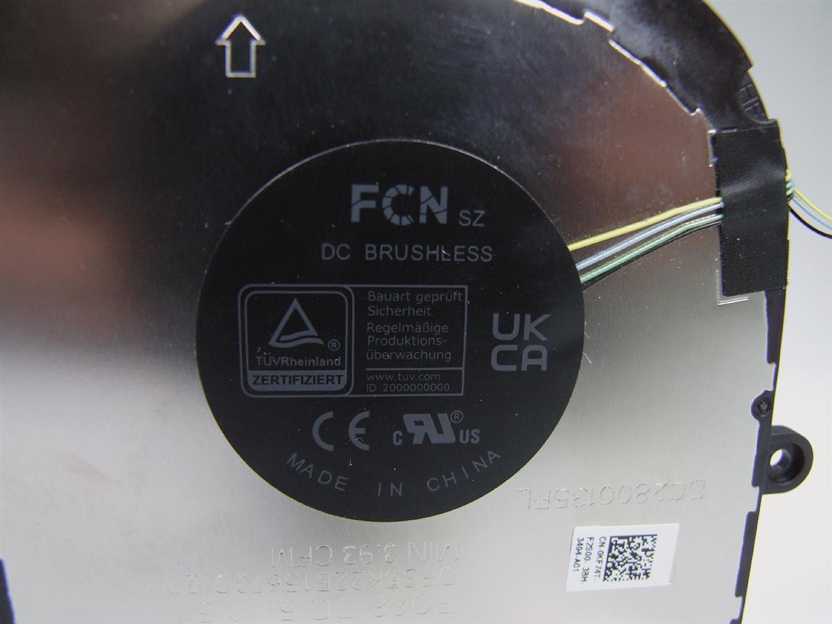 DELL Precision 3480 notebook ventilátor (CPU fan U-series)