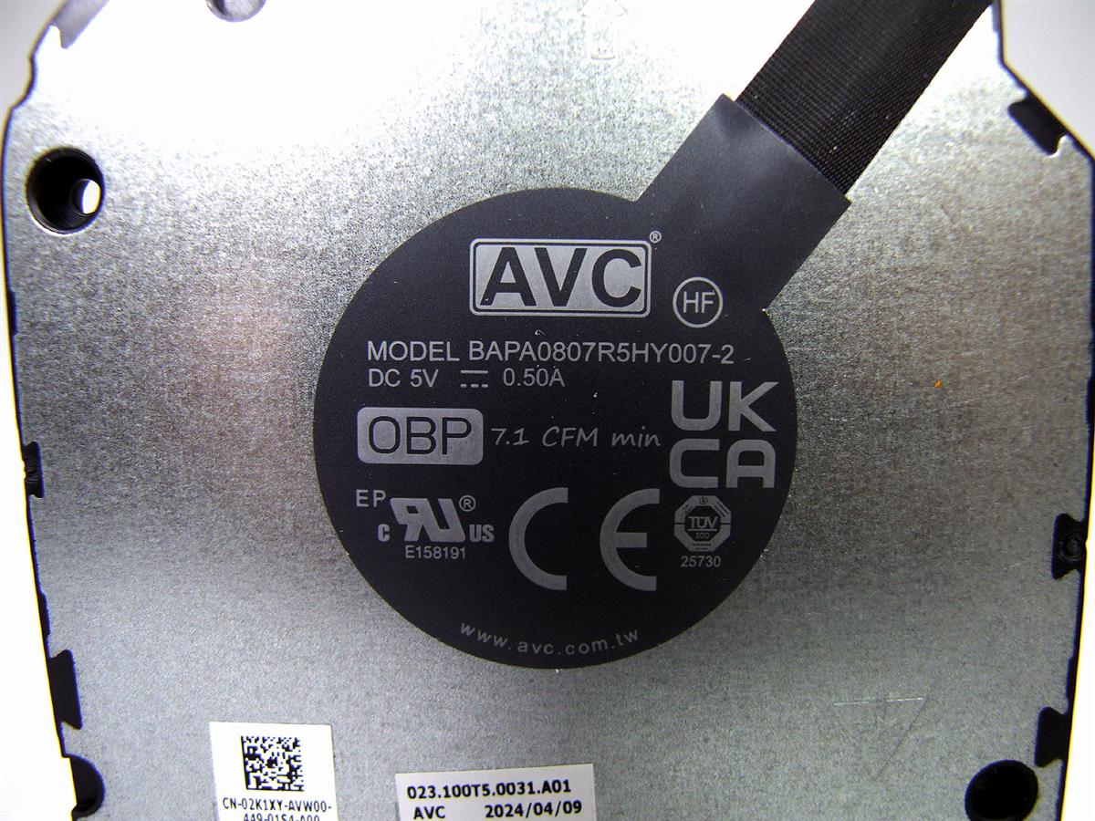 DELL Precision 3580 M3580 notebook ventilátor (CPU fan)