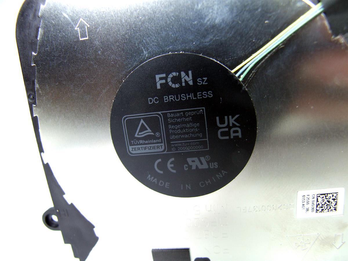 DELL Precision 3480 notebook ventilátor (CPU fan P-series)