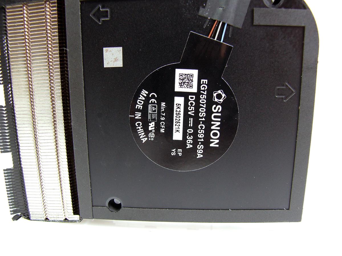 DELL Precision 3571 notebook ventilátor chladič (CPU fan, heatsink) - UMA Intel