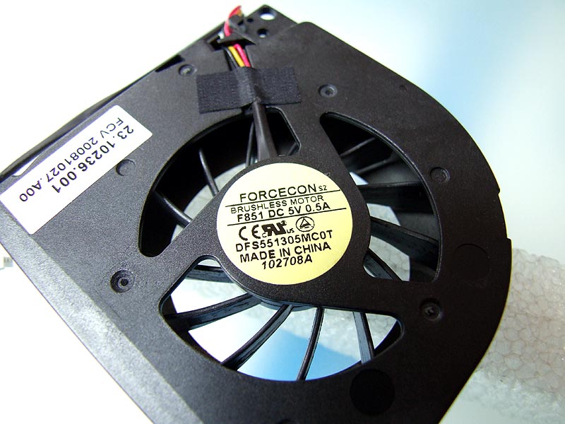 ACER Aspire 7000 9300 9400 series notebook ventilátor (CPU fan)