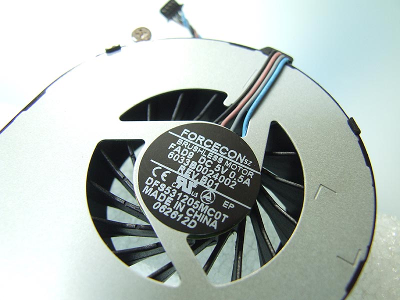 HP Compaq Presario CQ40 CQ40-100 CQ41 CQ45 CQ45-100 ventilátor (CPU fan)