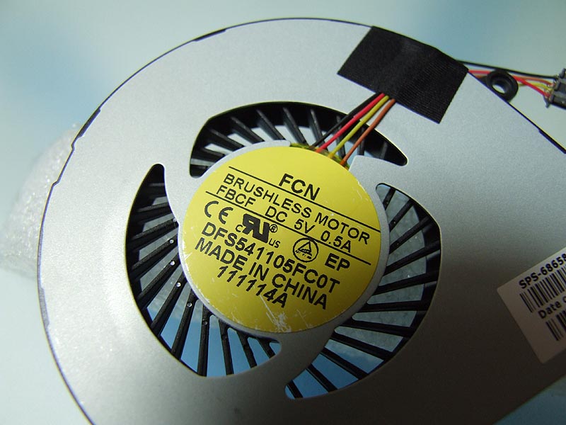 HP Envy Sleekbook 6 Ultrabook 6 series ventilátor (CPU fan)