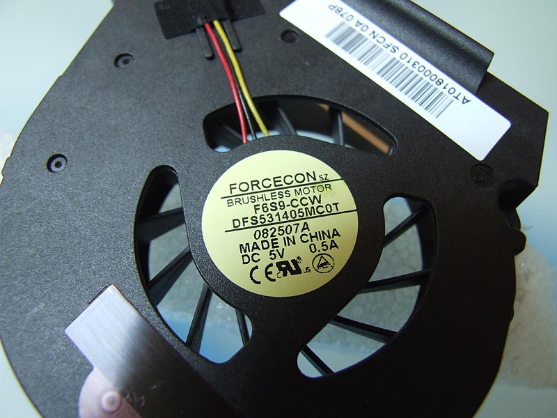 Toshiba Satellite L450 L450D L455D L455L notebook ventilátor (CPU fan)